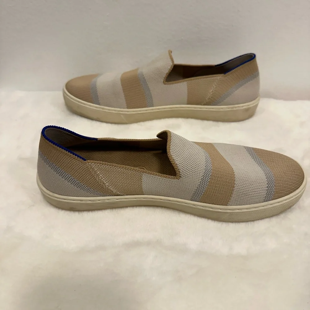 Rothys slip on sneakers! Sand stripe color in women’s size 9.5!